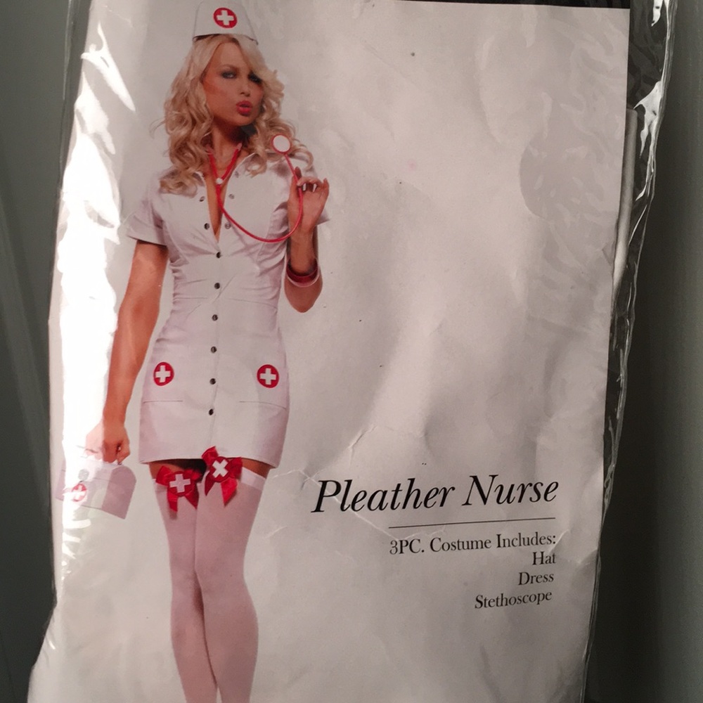 Brand New Pleather nurse costume. Never opened